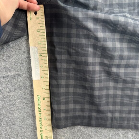 Nike Golf Shorts Mens Size 36 Gray Check Plaid Chino DriFit Performance Athletic - Picture 6 of 7